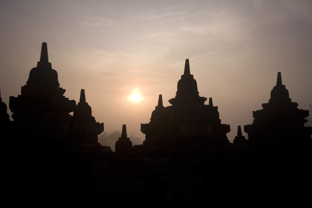 Stupas at Borobudur