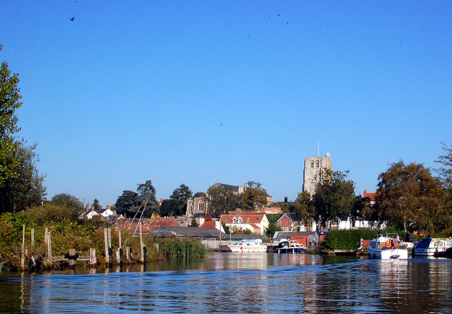 Beccles from the water (Photo: Dave Sandford via Flickr)