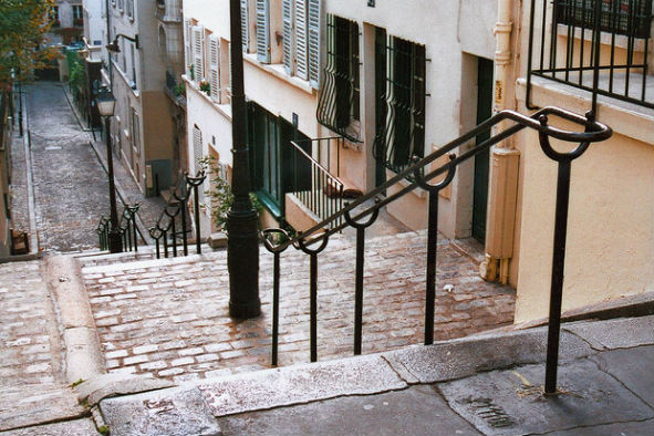 Stairs of Butte Montmartre. (Photo: J. Kertesz via Flickr)