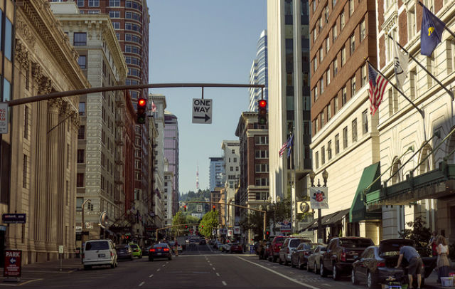 Southwest Broadway, Downtown Portland (Photo:  A. Davey via Flickr)