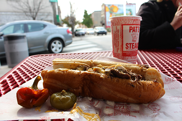 The veritably delicious cheesesteak - Whizz wit, mushrooms and peppers. (Photo: Paul Stafford)