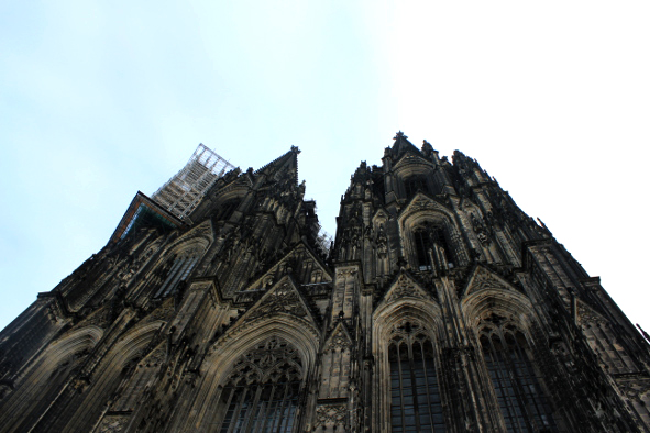 Looking up from the base of the Cologne Cathedral (Photo: Jeff Rindskopf)