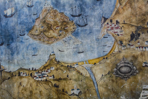 Map of the South Cornwall shore, along which much smuggling activity once happened (Photo: Paul Stafford)