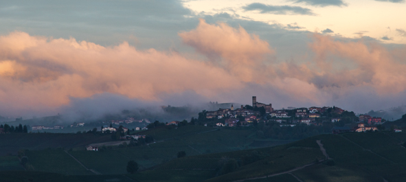 View over the Langhe from Palas Cerequio