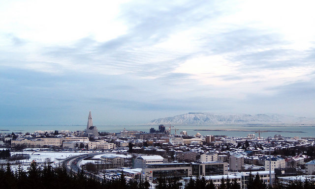 View across Reykjavik in winter (Photo: AJC via Flickr) 