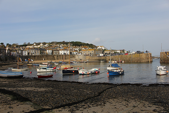 Boats at low tide in Mousehole Harbour (Photo: Paul Stafford)