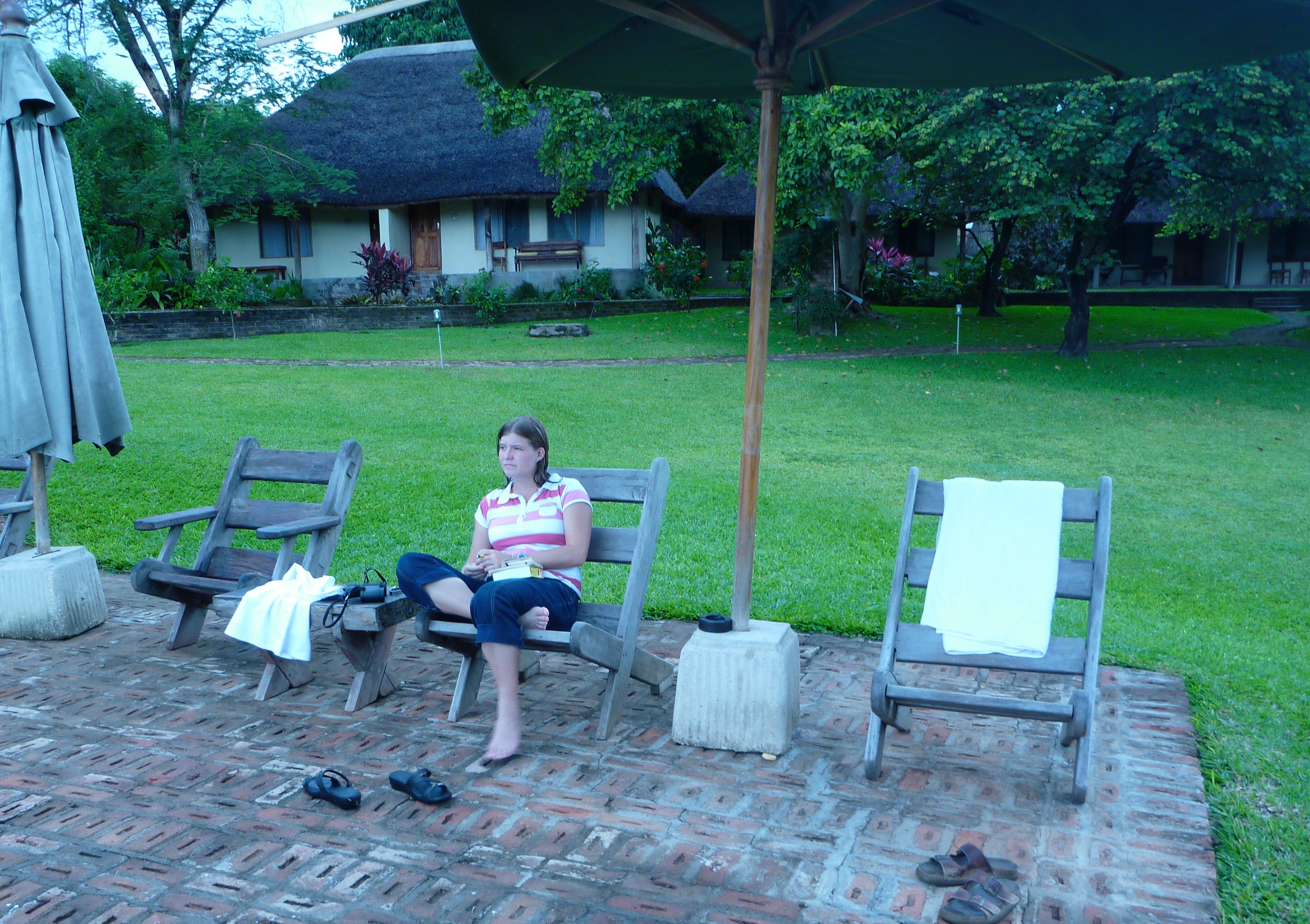 Relaxing at Ngala (photo: Margaret Sessa-Hawkins)