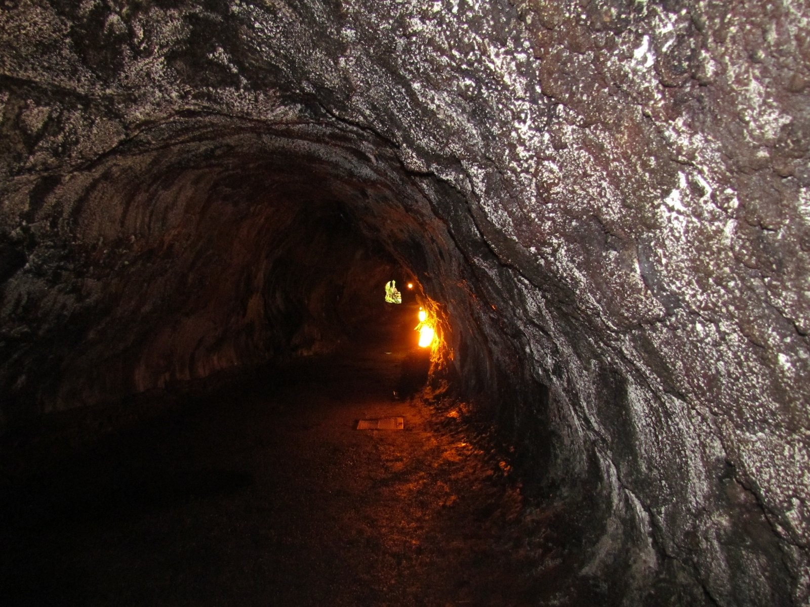 Exploring a lava tube at Hawai’i Volcanoes National Park (Photo: Debra Smith) 