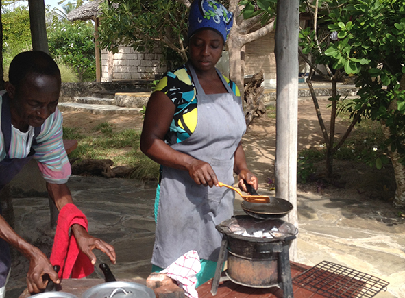 Coastal cooking by Swahili experts (Photo: Dan Ayres)