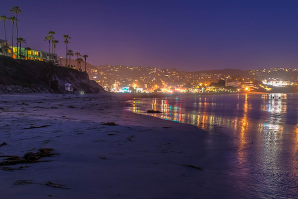 Laguna Beach at night (Photo: tquist24 via Flickr)