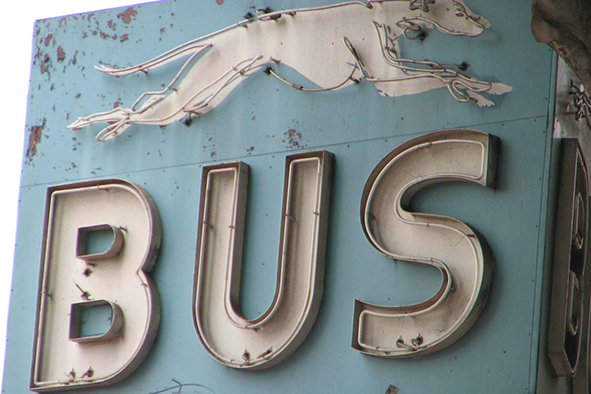 Fading Greyhound sign (Photo: Karyn Christner via Flickr)