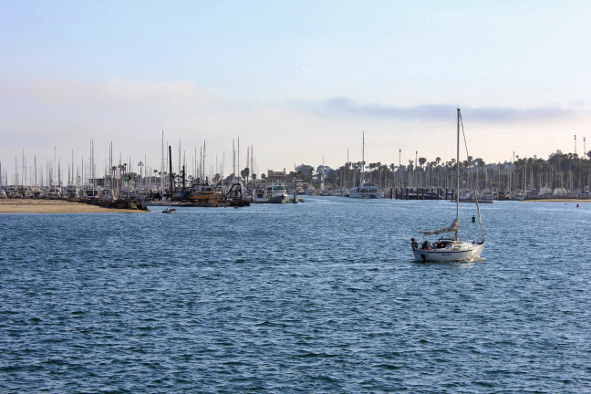 Santa Barbara Harbor from Stearns Wharf (Photo: Jeff Rindskopf)