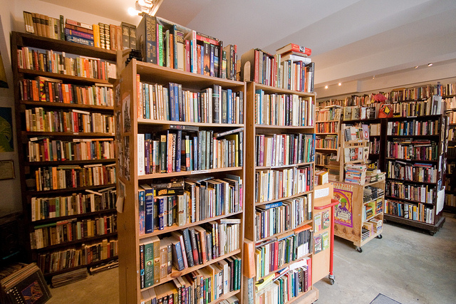 The shelves at Book Thug Nation. (Photo: Garrett Ziegler via Flickr)