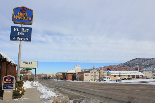 Cedar City’s Main Street on a winter morning (Photo: Jeff Rindskopf)