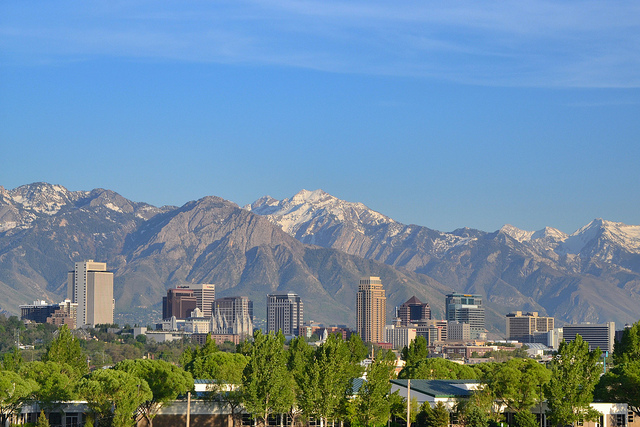 The Salt Lake City skyline