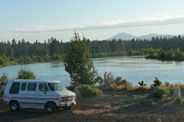 Van by the Deschutes River Trail (Photo: Joshua Schreiner via Flickr)