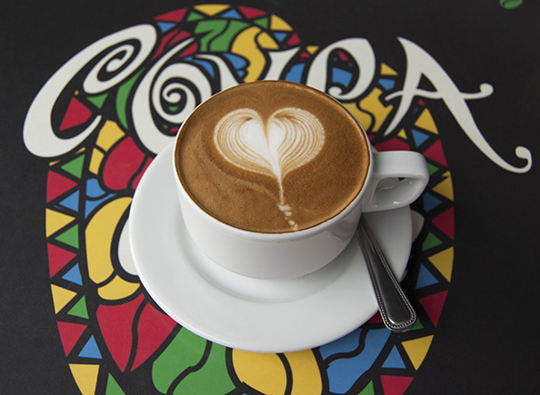 A latte from Coupa Cafe. (Photo: Coupa Cafe)