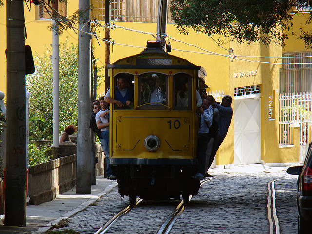 You can ride the tram from Lapa up to Santa Teresa, a small 'bohemian' community on the hill (Photo: Rodrigo Soldon via Flickr)