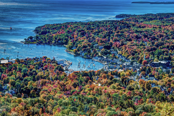 The view of Camden from the top of Mount Battie (Photo: Dave Hensley via Flickr)