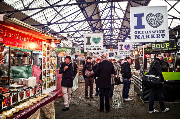 Inside Greenwich Market (Photo: Garry Knight via Flickr)