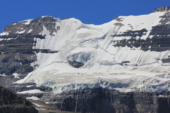 Glaciers in the Plain of Six Glaciers (Photo: Jeff Rindskopf)