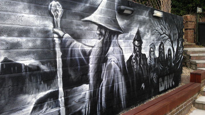 Lord of the Rings graffiti at the Hobbit pub (Photo: via The Hobbit Pub)