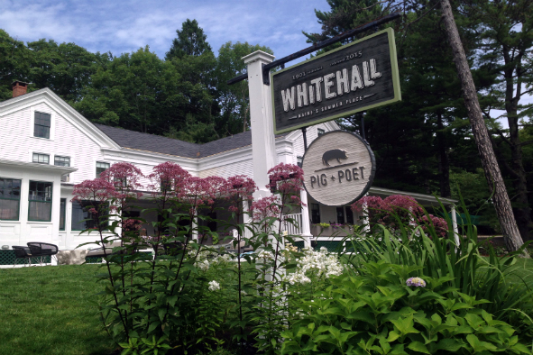 The Whitehall Inn on Route 1 named its in-house restaurant, Pig + Poet, in Edna St. Vincent Millay's honor (Photo: Janine Weisman)