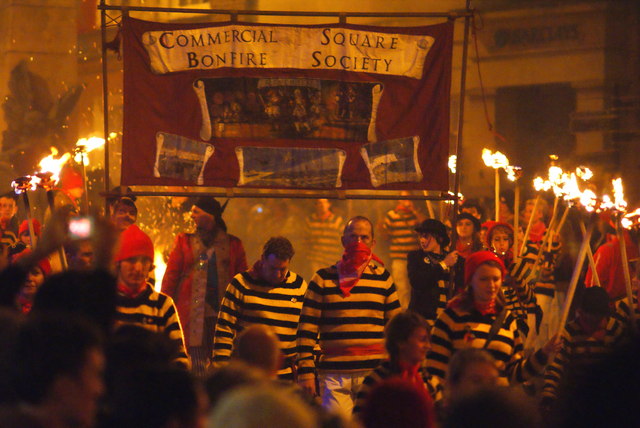 Bonfire Night Celebrations in Lewes (Photo: Peter Trimming via Wikimedia Commons)