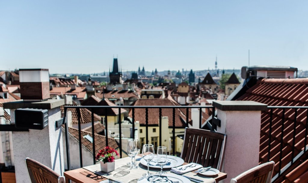 The stunning view from the terrace at Code (Photo: via Coda)