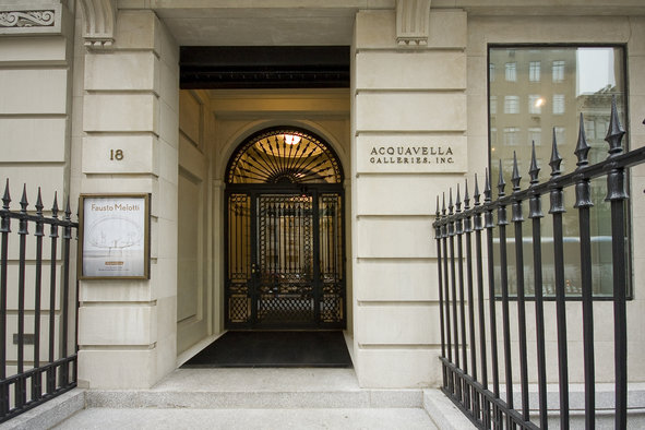 Outside Acquavella (Photo: Acquavella Galleries)