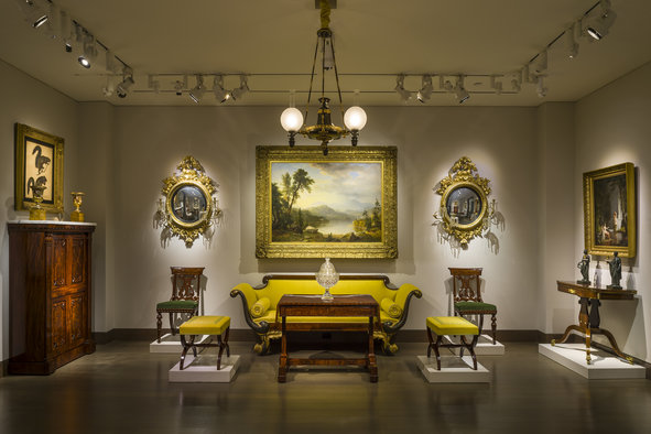 A regal room inside Hirschl & Adler Gallery (Photo: Hirschl & Adler Gallery)