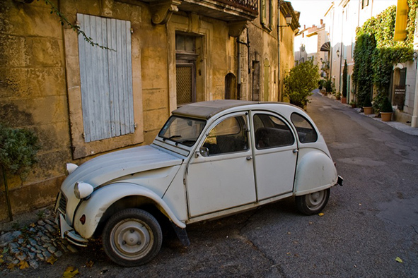 French car, French village (Photo: Ernst Moekis via Flickr)