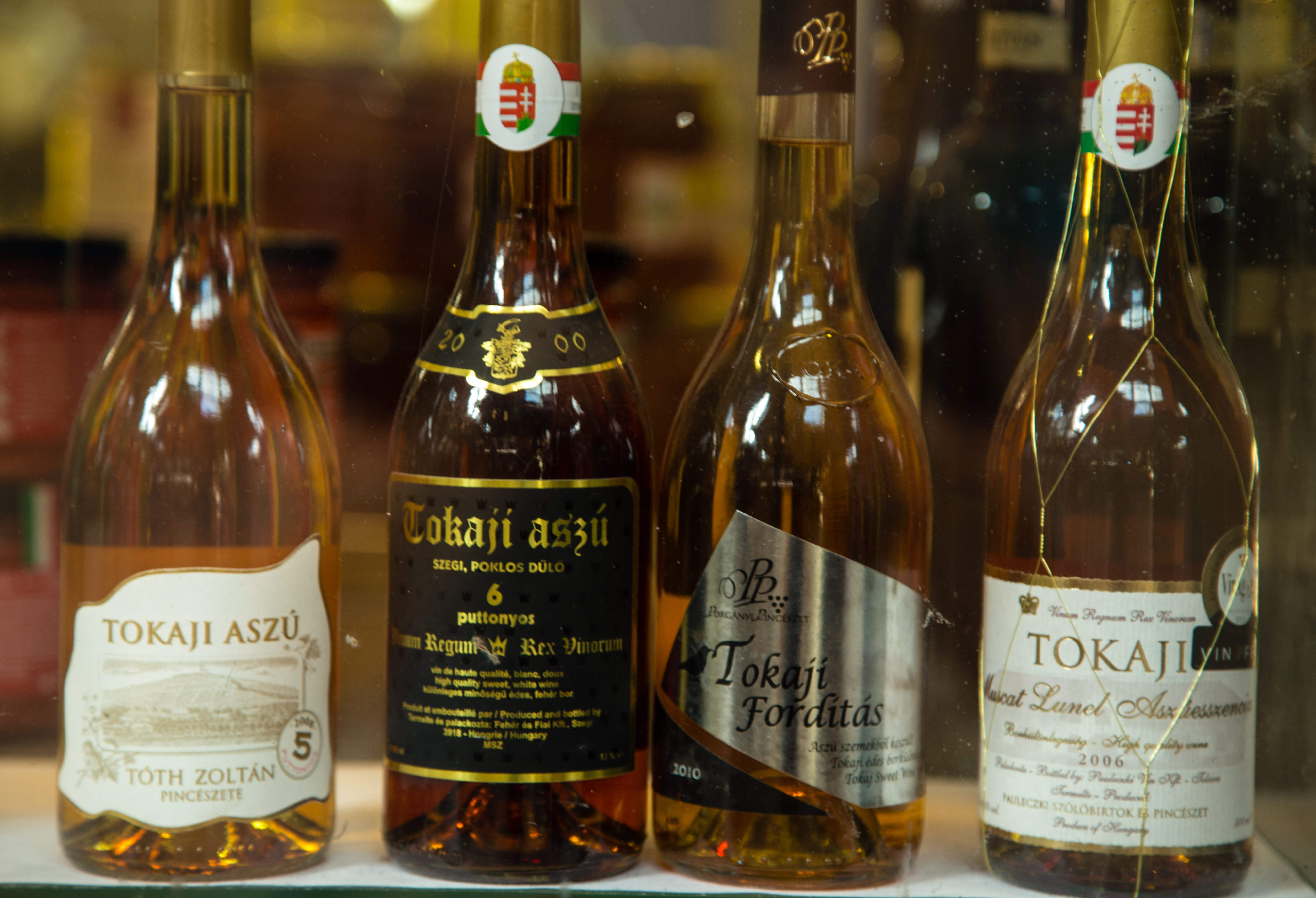 Bottle of sweet Tokaj wine (Photo: Chris Allsop)
