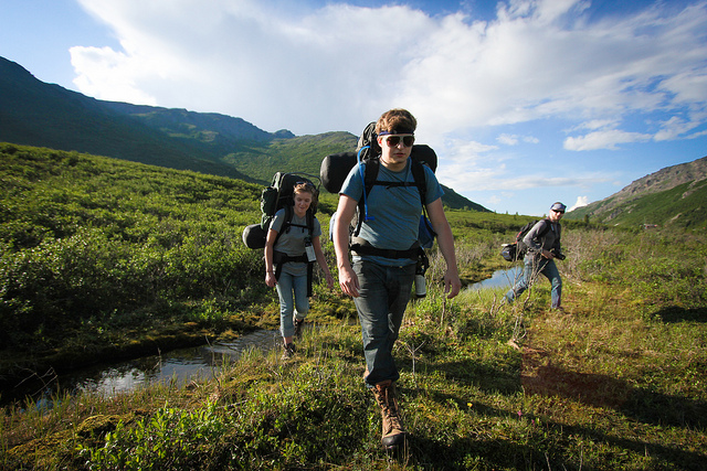 Backpackers in Denali National Park and Preserve (Photo: NPS Photo/ Alex Vanderstuyf via Flickr)