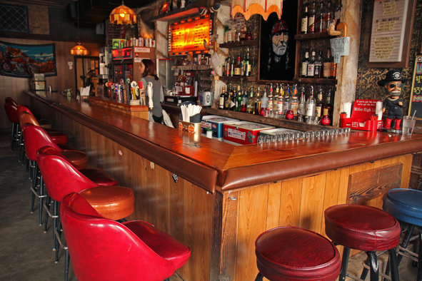 The bar at Skinny Dennis (Photo: Tim McDonnell) 
