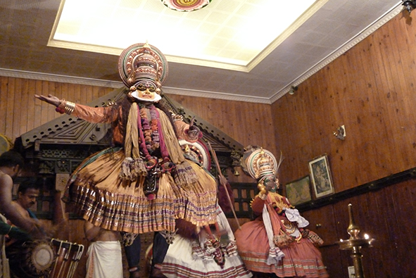 Koodiyattam, a form of Sanskrit theatre traditionally performed in Kerala (Photo: Maud Sampson)