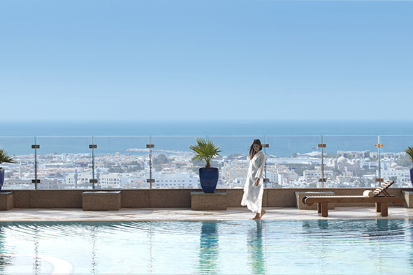 View across the Persian Gulf from the Fairmont Terrace (Photo: Fairmont Hotel)