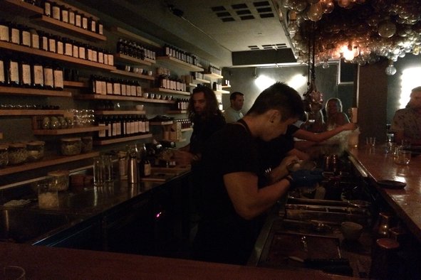 Mixologists in action at Operation Dagger (Photo: Christopher Kompanek)