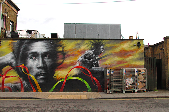 Excellent Bob Marley mural near Brockley Station (Photo: Paul Stafford)