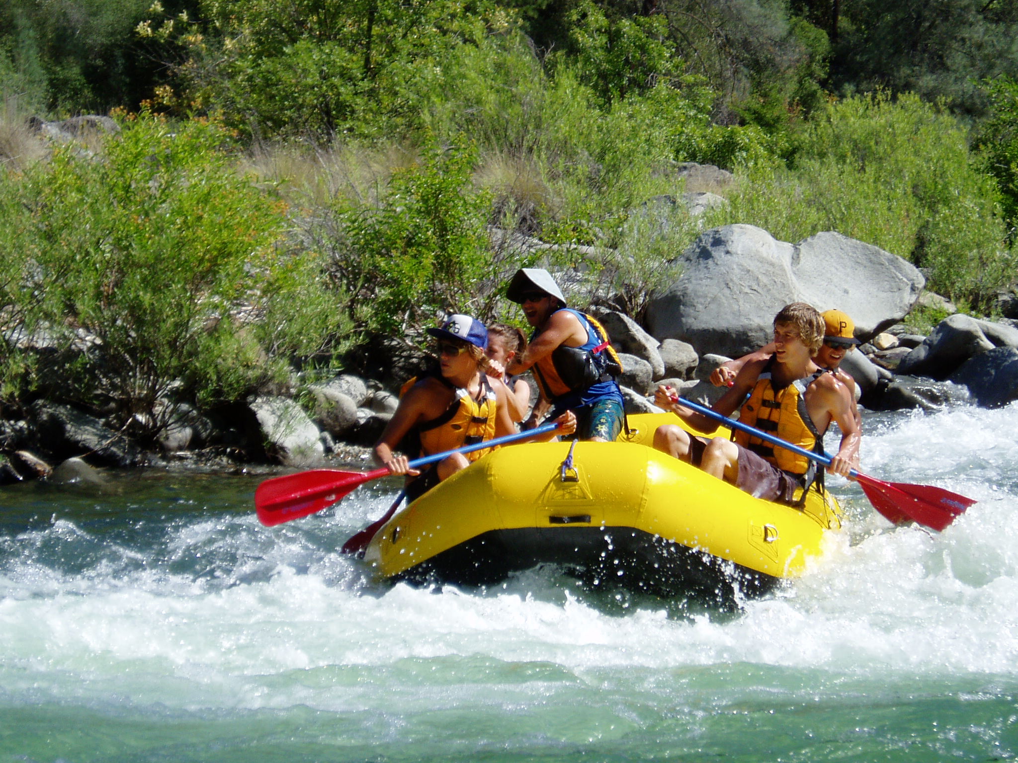 Rafting on the Lower American River