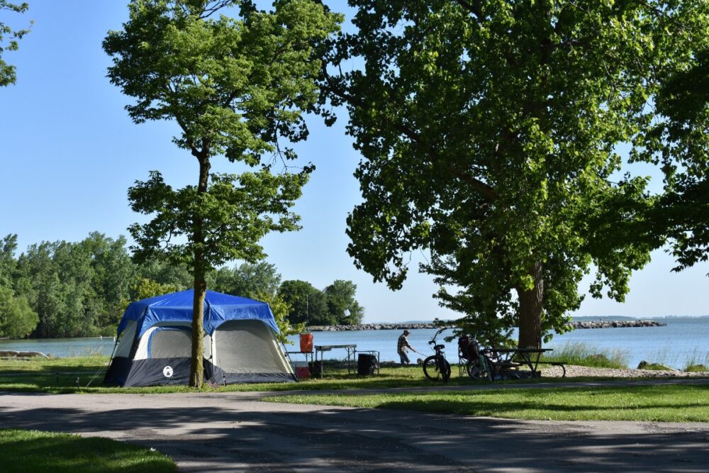 Kelleys Island State Park is home to 129 camp spaces. 