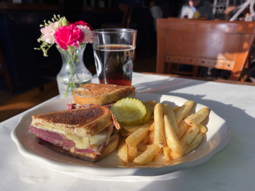 Reuben sandwich at La Chéile restaurant in New York City.