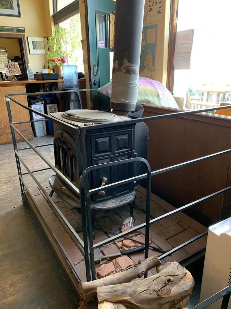 The Warm Potbelly Stove At The Center