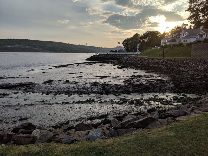 After Dark On The Waterfront Walkway