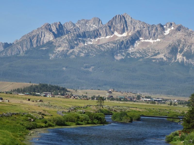 A Town Carved Into The Sawtooth Wilderness