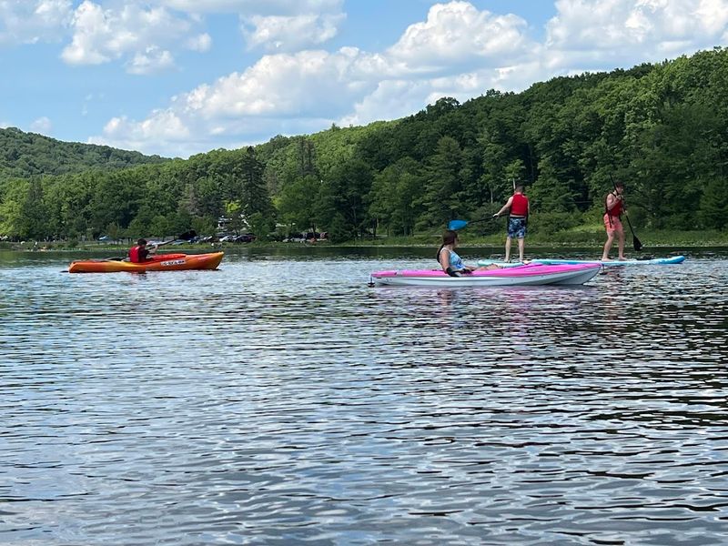 Paddling And Boating On Calm, Quiet Water