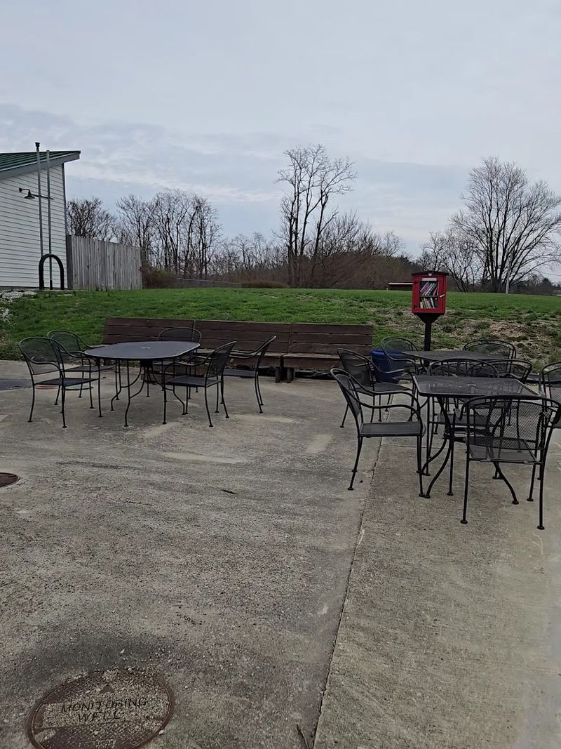 Outdoor Seating Across The Street With A View To Match