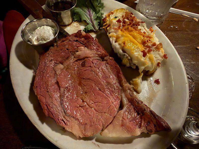 Smoked Prime Rib And Lobster Tail 