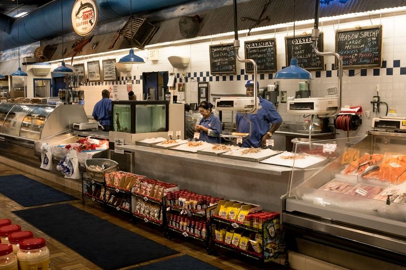 Fresh Seafood Straight From The Market Counter