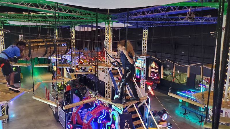 An Indoor Ropes Course That Tests Your Nerve